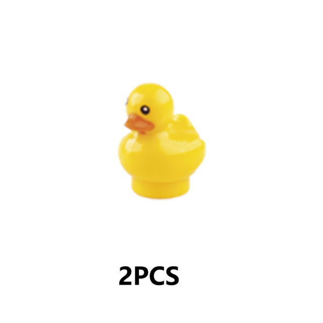 MOC City Animal Series Minifigures Duck Building Blocks Zoo DIY Accessories Bricks Modle Toys For Children Compatible 49661