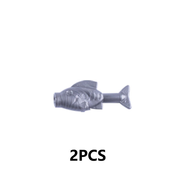 MOC Animal Series Minifigures Fish Building Blocks Sea Halobios DIY Accessories Bricks Modle Toys For Children Compatible 64648
