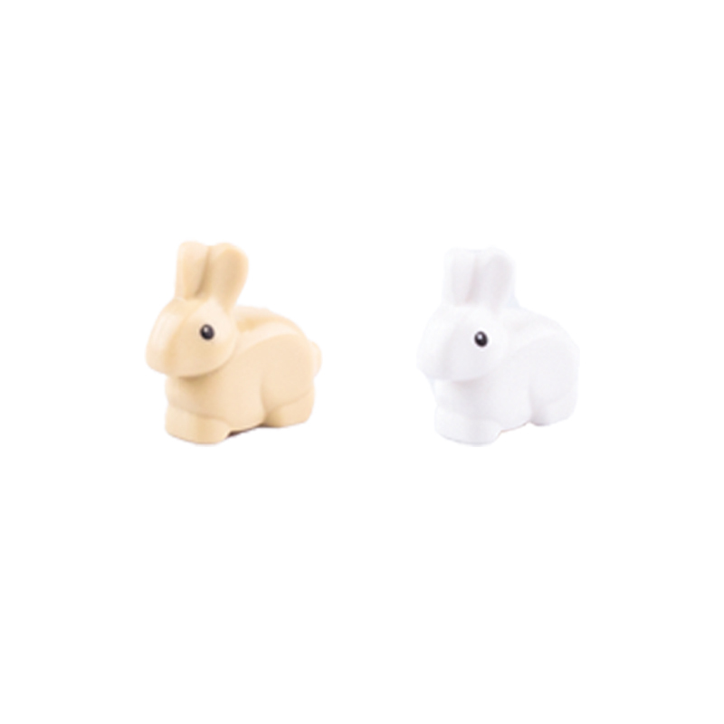 MOC City Animal Series Minifigures Rabbit Building Blocks Zoo DIY Accessories Bricks Modle Toys For Children Compatible 33026