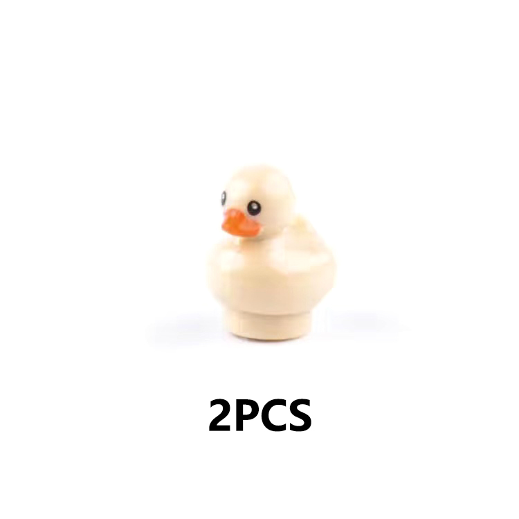 MOC City Animal Series Minifigures Duck Building Blocks Zoo DIY Accessories Bricks Modle Toys For Children Compatible 49661