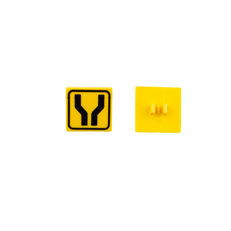 MOC City Road Minifigures Traffic Sign Building Blocks Road Widening Indicator Lights Street Figures Accessories Brick Model Toys