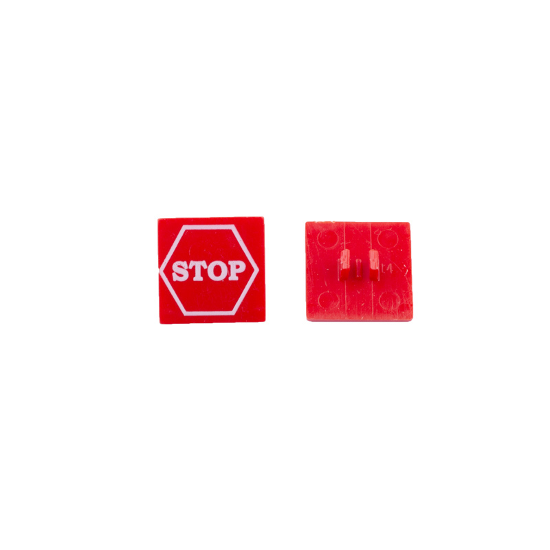 MOC City Road Minifigures Traffic Sign Building Blocks Stop Indicator Lights Street Figures Accessories Brick Model Toys For Boys
