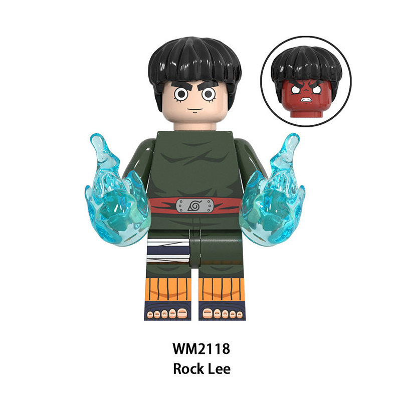WM6109 Naruto Series Minifigures Kakashi Namikaze Minato Building Blocks Uzumaki Naruto Anime Cartoon Figures MOC Bricks Toys