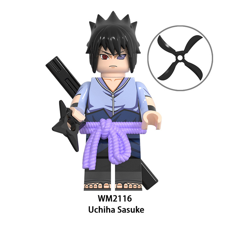 WM6109 Naruto Series Minifigures Kakashi Namikaze Minato Building Blocks Uzumaki Naruto Anime Cartoon Figures MOC Bricks Toys