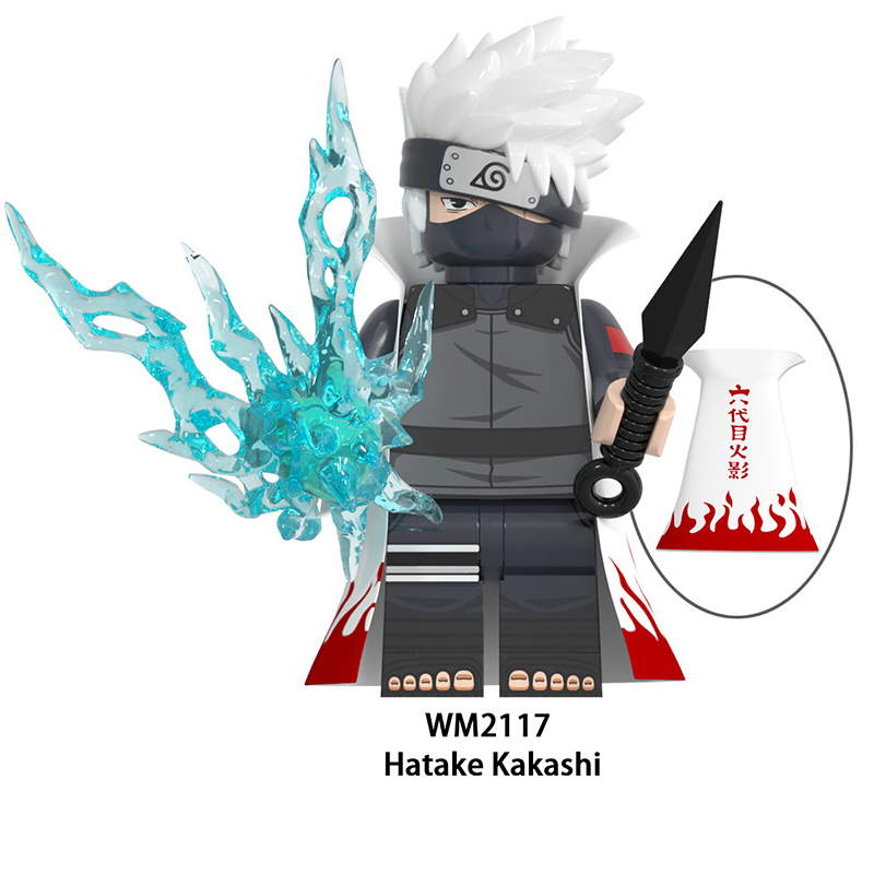 WM6109 Naruto Series Minifigures Kakashi Namikaze Minato Building Blocks Uzumaki Naruto Anime Cartoon Figures MOC Bricks Toys