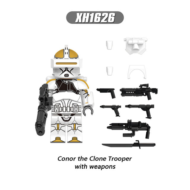 X0303 Star Wars Series Minifigures Clone Trooper Building Blocks MOC Recon Soldier Medic Figures Bricks Model Toys Gift For Kids