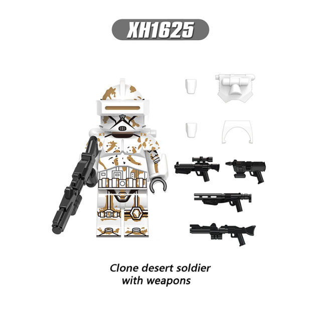 X0303 Star Wars Series Minifigures Clone Trooper Building Blocks MOC Recon Soldier Medic Figures Bricks Model Toys Gift For Kids