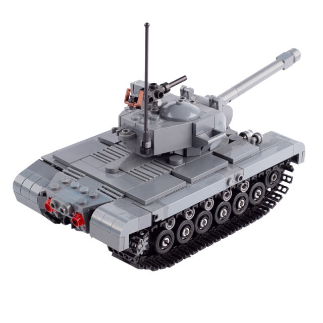 MOC WW2 US Soldier Minifigures M26 Pershing Tank Cars Building Blocks Military Army Vehicle Weapon Accessories Bricks Model Toys