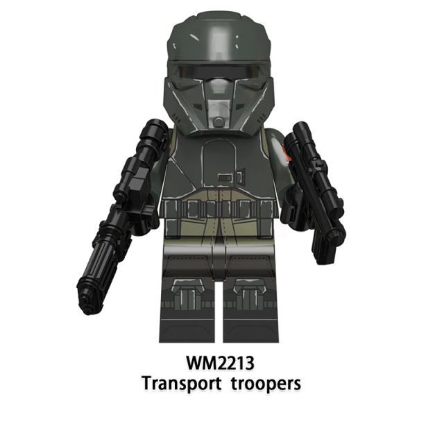 WM6122 Star Wars Series Minifigures Transport Stormtrooper Building Blocks MOC Shoretroopers Soldier Figures Bricks Model Toys