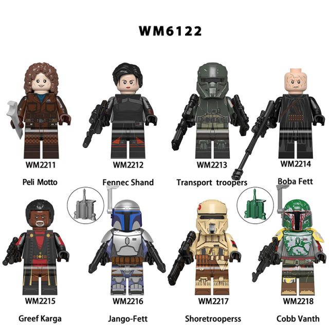 WM6122 Star Wars Series Minifigures Transport Stormtrooper Building Blocks MOC Shoretroopers Soldier Figures Bricks Model Toys