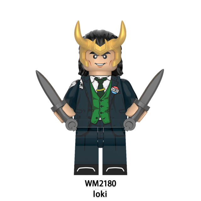 WM6118 Marvel Super Heroes Series Minifigures Loki Building Blocks MOC Villain Avengers League Figures Bricks Model Toys Gifts