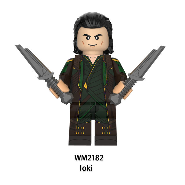 WM6118 Marvel Super Heroes Series Minifigures Loki Building Blocks MOC Villain Avengers League Figures Bricks Model Toys Gifts