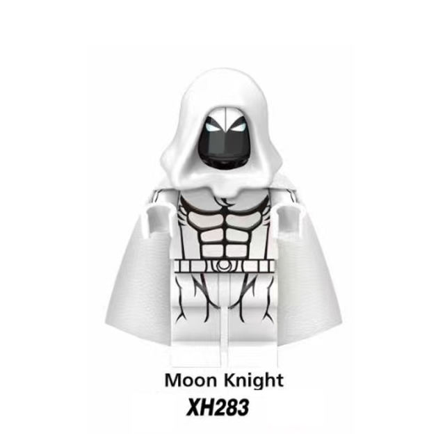 XH283 Marvel Super Heros Series Minifigures Moon Knight Building Blocks Khonus Avengers Figures MOC Bricks Model Toys Gifts