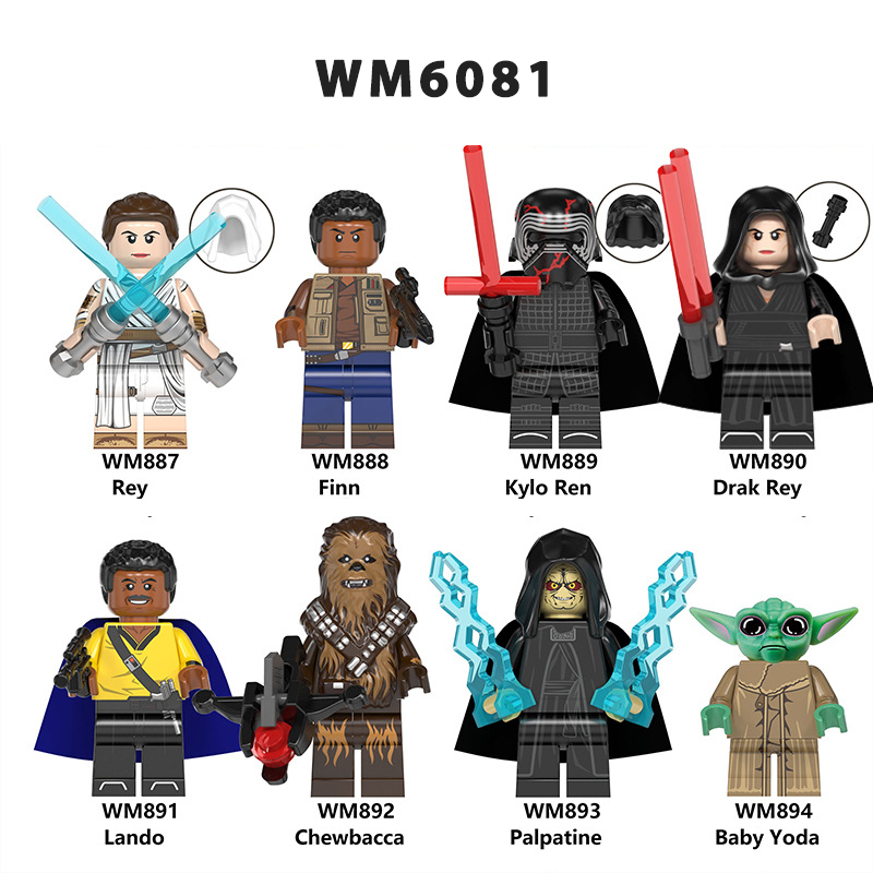 Kylo-Ren Custom Minifiguren MOC Lego Toy Star Wars 9 Rise of Skywalker WM889 