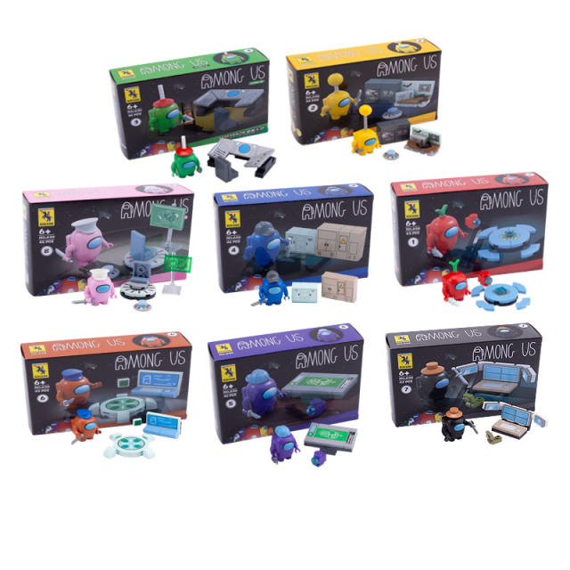 698A Among Us Series Minifigures Destroyer Crew Building Blocks MOC Space Werewolf Kill Figures Bricks Model Toys Game Peripheral Gifts