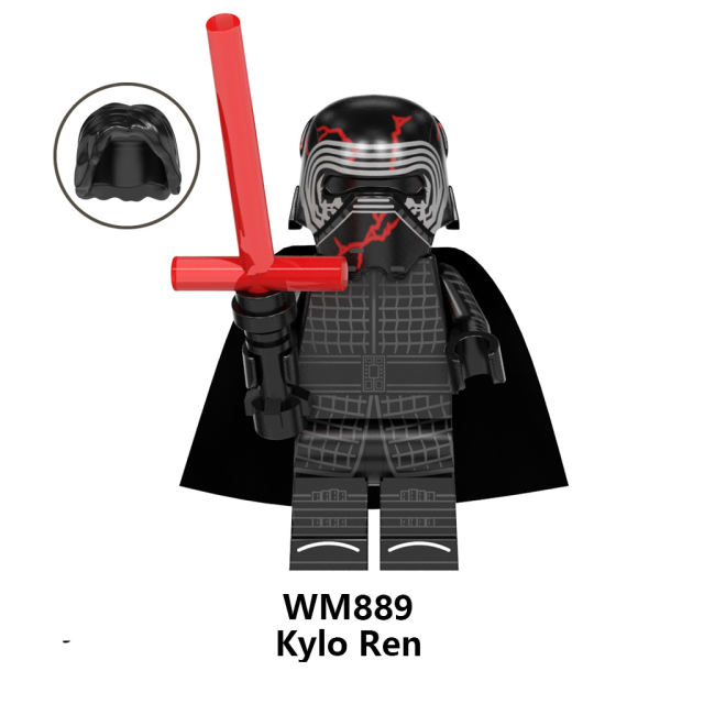 WM6081 Star Wars Series Minifigures Drak Rey Skywalker Building Blocks MOC Master Baby Yoda Figures Bricks Model Toys Gifts