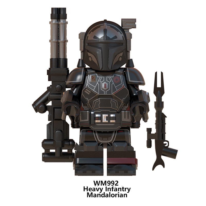 WM6094 Star Wars Series Minifigures Heavy Infantry Mandalorian Building Blocks MOC Trooper Figures Bricks Model Toys Gift For Kids