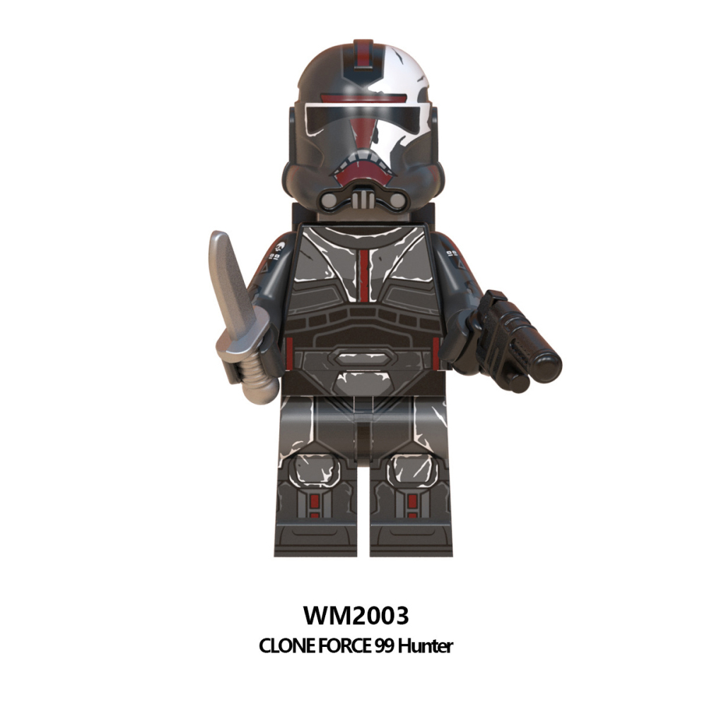 WM6095 Star Wars Series Minifigures Wrecker Jesse Building Blocks MOC Legion Trooper Commander Figures Bricks Model Toys Gift