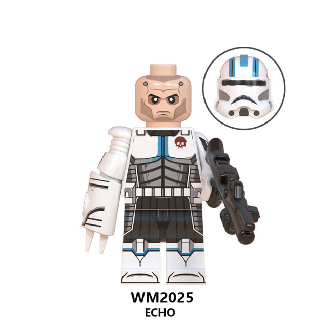 WM6098 Star Wars Series Minifigures Echo Death Watch Building Blocks MOC Clone Shock Trooper Figures Bricks Model Toys Gifts