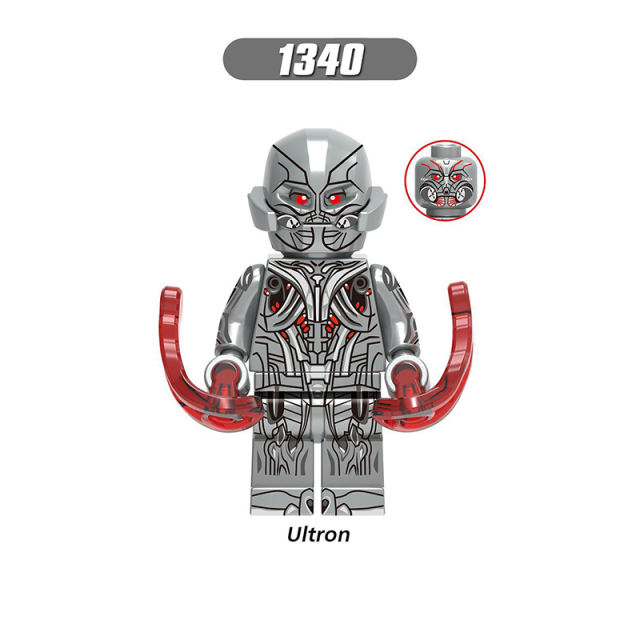 X0267 Marvel Super Heroes Series Minifigs Iron Man Building Blocks MOC Ultron Figures Bricks Model Toys Gifts For Children