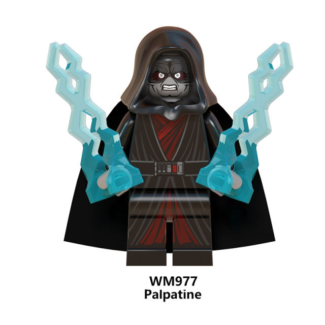 WM6091 Star Wars Series Minifigures Kuruk Palpatine Building Blocks MOC Tarfful Skywalker Figures Bricks Model Toys Gifts