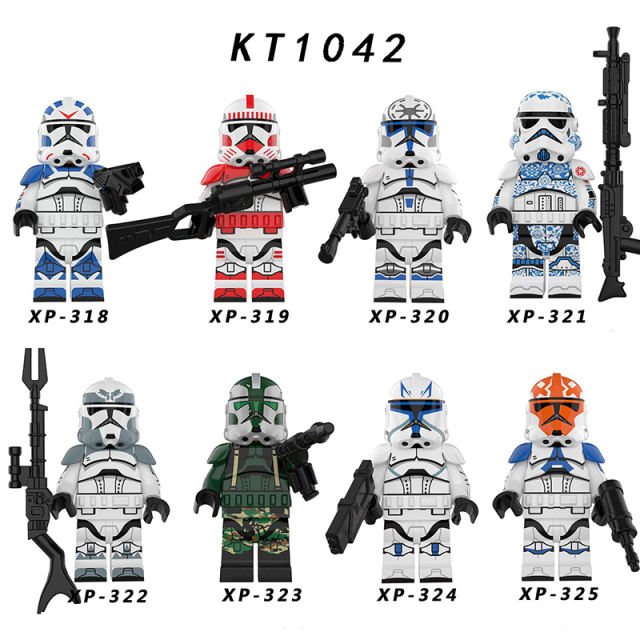 KT1042 Star Wars Series Minifigures Clone Storm Troops Building Blocks MOC Imperial Army Figures Bricks Model Toys Gifts For Kids