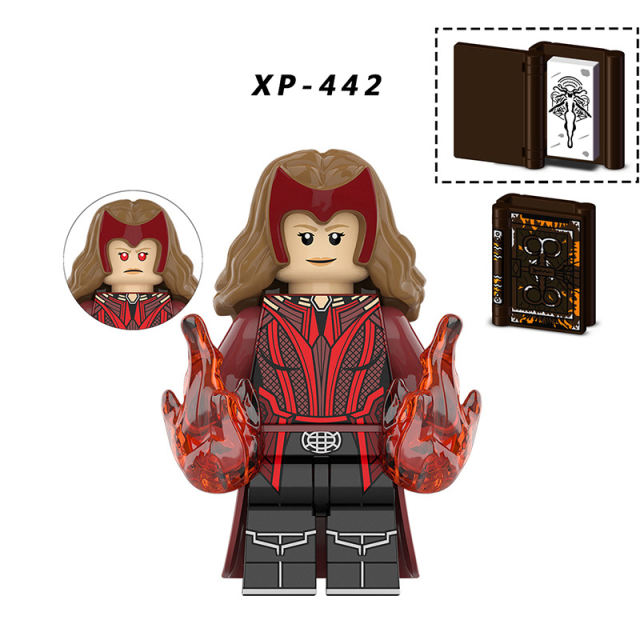 KT1057 Marvel Super Heroes Series Minifigures Doctor Strange Building Blocks MOC Scarlet Witch Figures Bricks Model Toys Gifts