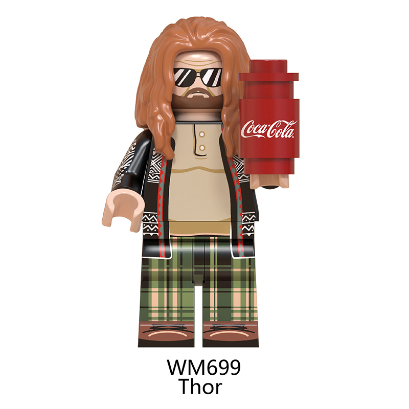 WM6061 Marvel Super Heroes Series Minifigures Thor Building Blocks MOC Captain Marvel Thanos Figures Bricks Model Toys Gifts