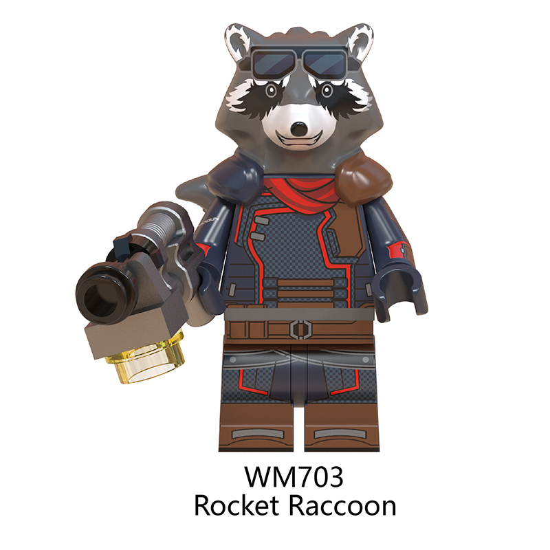 WM6061 Marvel Super Heroes Series Minifigures Thor Building Blocks MOC Captain Marvel Thanos Figures Bricks Model Toys Gifts