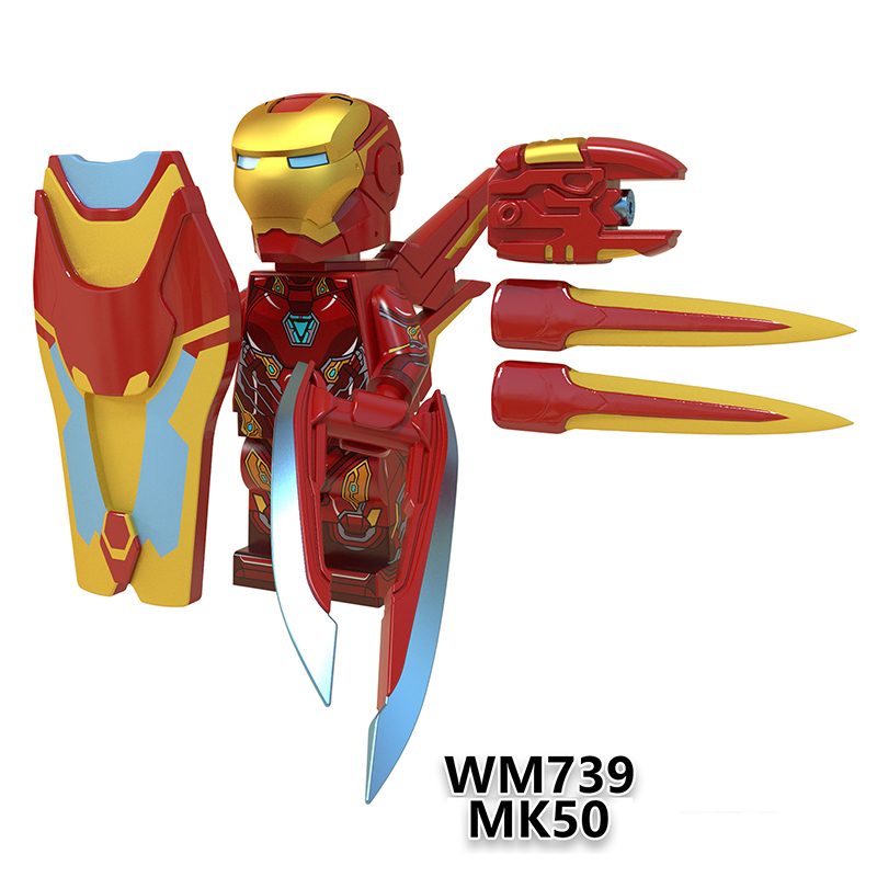 WM6065 Marvel Super Heroes Series Minifigures Iron Man Building Blocks MOC Pepper Figures Bricks Model Toys Gifts For Children