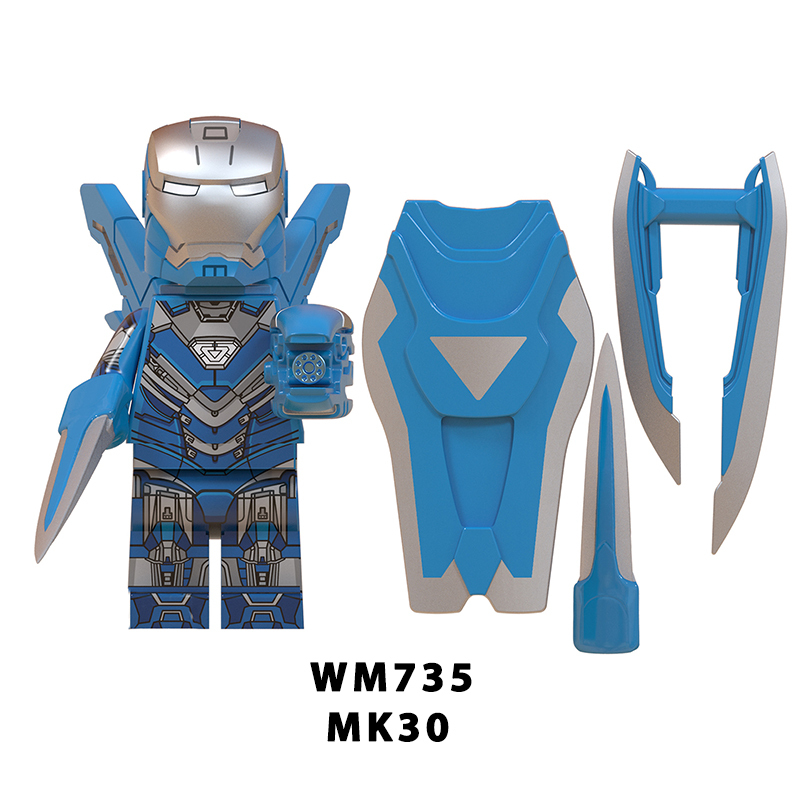 WM6065 Marvel Super Heroes Series Minifigures Iron Man Building Blocks MOC Pepper Figures Bricks Model Toys Gifts For Children