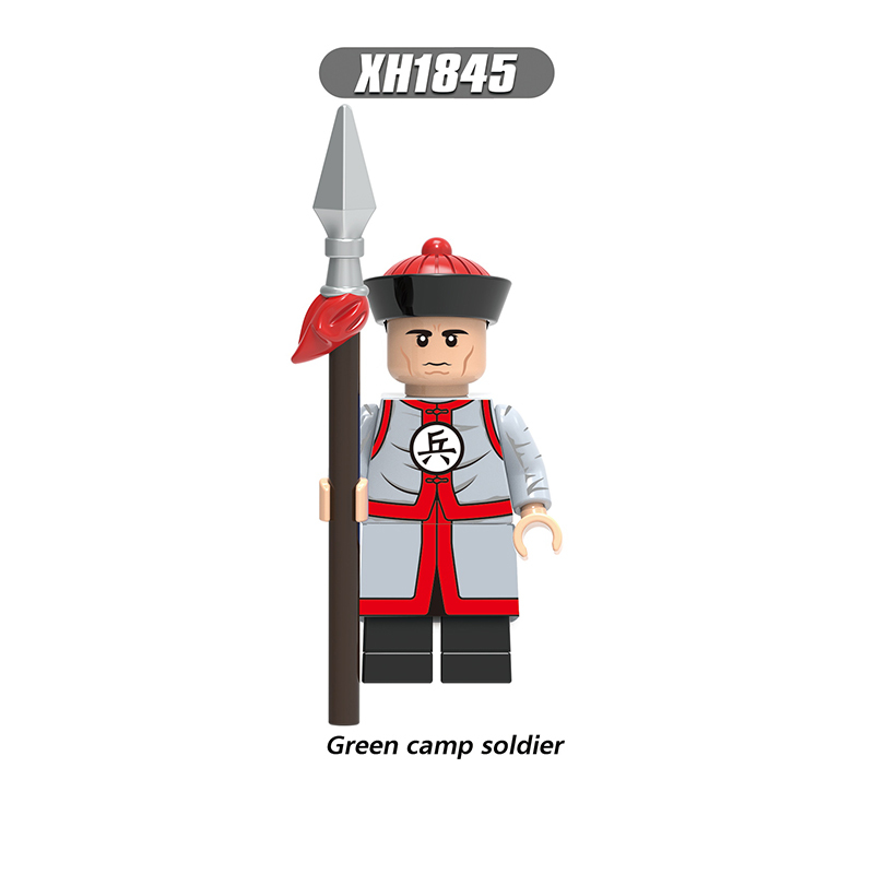 X0329 Qing Dynasty Series Minifigs Imperial Guard Building Blocks MOC Civil Military Officials Figures Bricks Model Toys Gifts