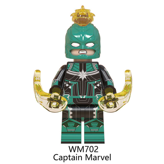 WM6061 Marvel Super Heroes Series Minifigures Thor Building Blocks MOC  Captain Marvel Thanos Figures Bricks Model Toys Gifts