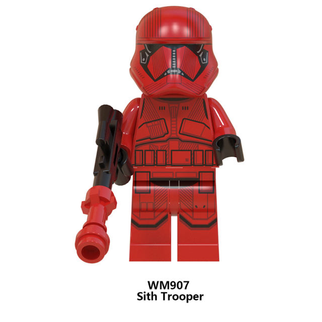 WM6083 Star Wars Minifigures Building Blocks Sith Jet Trooper Knights Of Ren Figures MOC Bricks Model Toys Gifts For Children