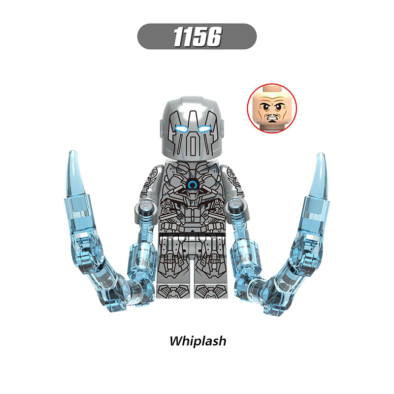 X0244 Marvel Super Heroes Series Minifigs Spider-Man Building Blocks MOC Hawkeye Captain Marvel Figures Bricks Model Toys Gifts