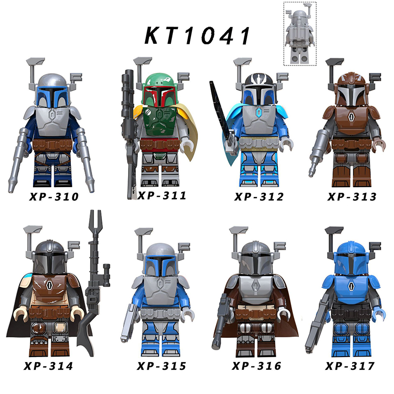 KT1041 Wars Minifigures Building Blocks Fett Bricks Toys