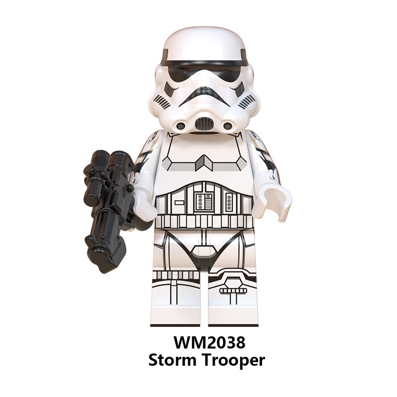 WM6099 Star Wars Minifigures Building Blocks Mandalorian Cara Dune Storm Trooper Figures MOC Bricks Model Toys Gifts For Children