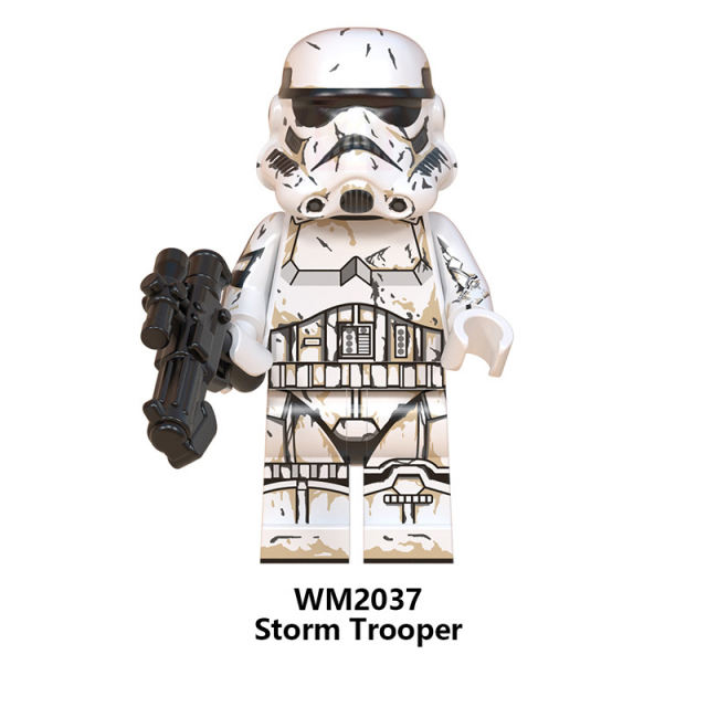 WM6099 Star Wars Minifigures Building Blocks Mandalorian Cara Dune Storm Trooper Figures MOC Bricks Model Toys Gifts For Children