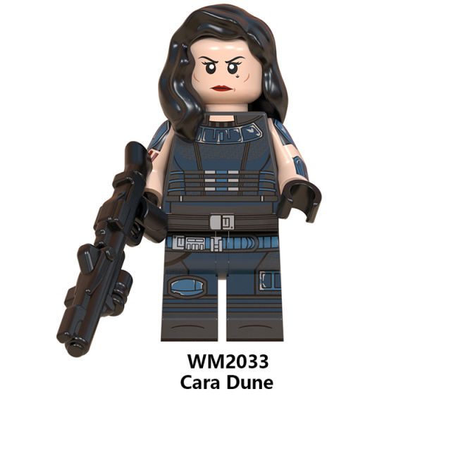 WM6099 Star Wars Minifigures Building Blocks Mandalorian Cara Dune Storm Trooper Figures MOC Bricks Model Toys Gifts For Children