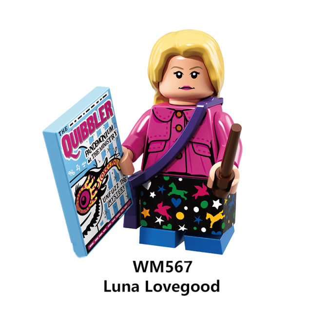 WM6041 Harry Potter Minifigures Building Blocks Albus Dumbledore Luna Lovegood Figures MOC Bricks Model Toys Gifts For Children