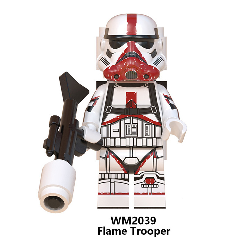 WM6099 Star Wars Minifigures Building Blocks Mandalorian Cara Dune Storm Trooper Figures MOC Bricks Model Toys Gifts For Children