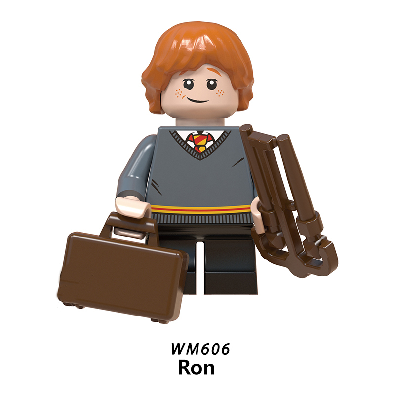WM6047 Harry Potter Minifigures Building Blocks Hermione Granger Ron Dumbledore Filch Figures MOC Bricks Model Toys Gifts For Kids