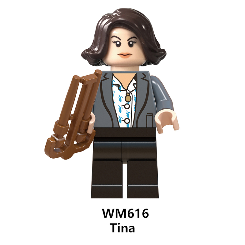 WM6048 Harry Potter Minifigures Building Blocks Tina Jacopo Gellert Grindelwald Figures MOC Bricks Model Toys Gifts For Children