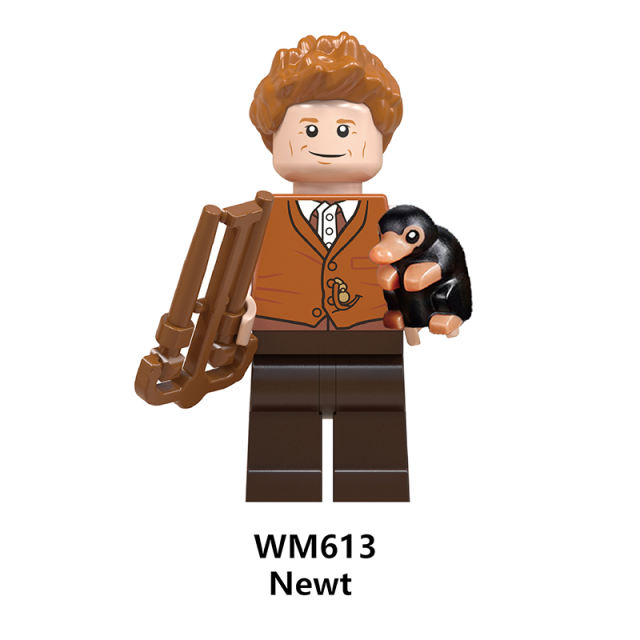 WM6048 Harry Potter Minifigures Building Blocks Tina Jacopo Gellert Grindelwald Figures MOC Bricks Model Toys Gifts For Children