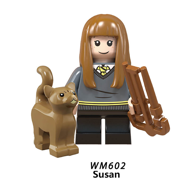 WM6046 Harry Potter Minifigures Building Blocks Ron Weasley Malfoy Susan Bones Figures MOC Bricks Model Toys Gifts For Children