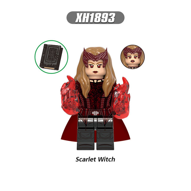 X0335 Marvel Super Heroes Series Minifigs Doctor Strange Building Blocks MOC Scarlet Witch Figures Bricks Model Toys Gifts