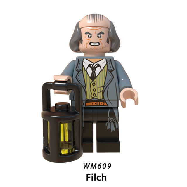 WM6047 Harry Potter Minifigures Building Blocks Hermione Granger Ron Dumbledore Filch Figures MOC Bricks Model Toys Gifts For Kids