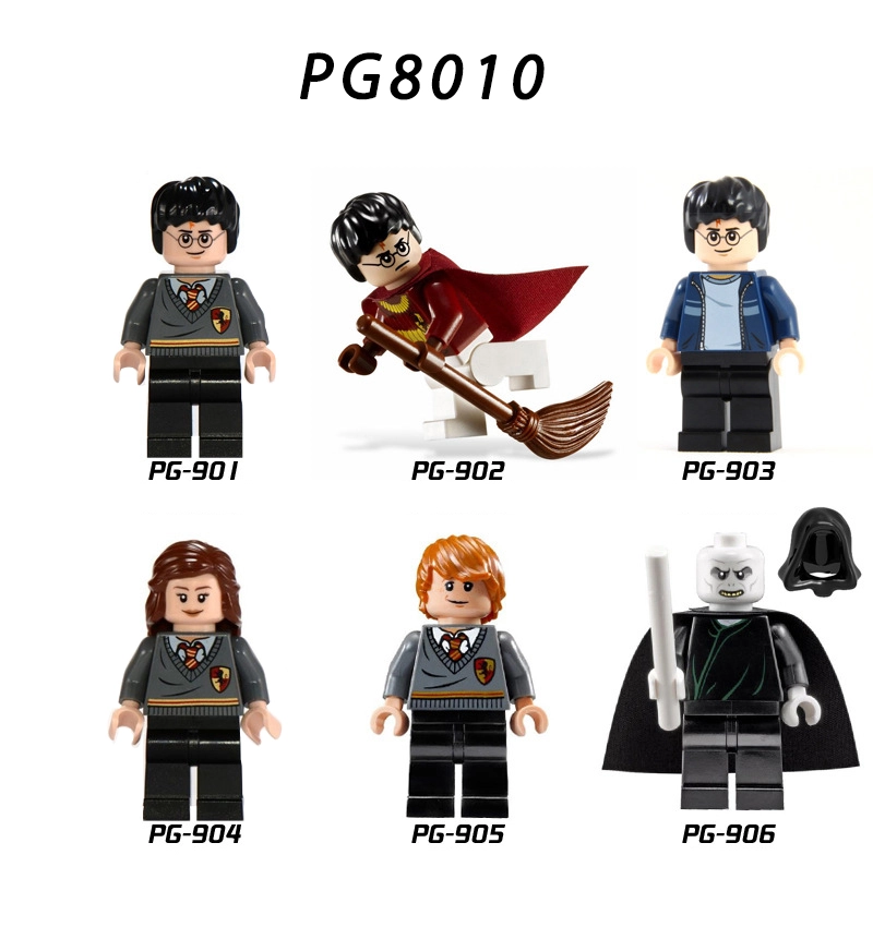 PG8010 Harry Potter Minifigures Building Blocks Hermione Granger Lord  Voldemort Figures MOC Bricks Model Toys Gifts For Kids