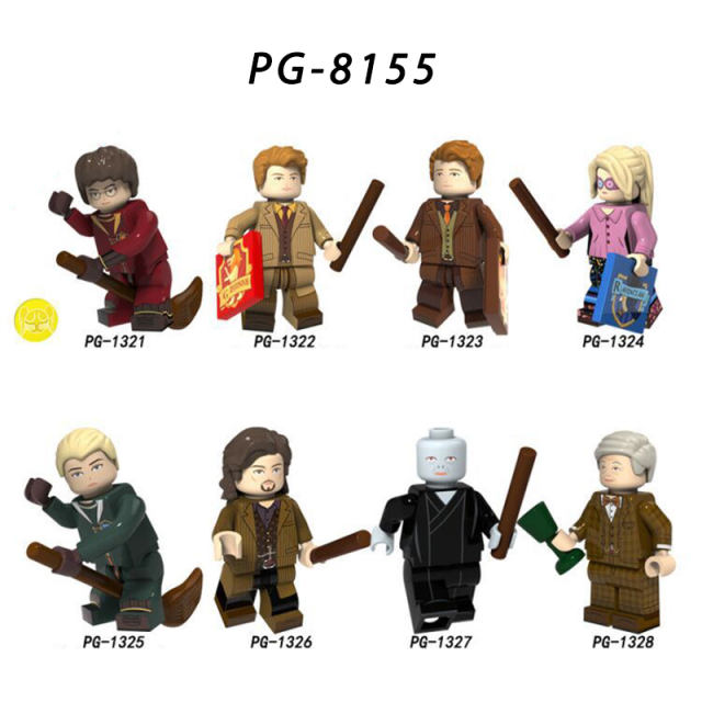 PG-8155 Harry Potter Minifigures Building Blocks Lord Voldemort Malfoy Luna Figures MOC Bricks Model Toys Gifts For Children