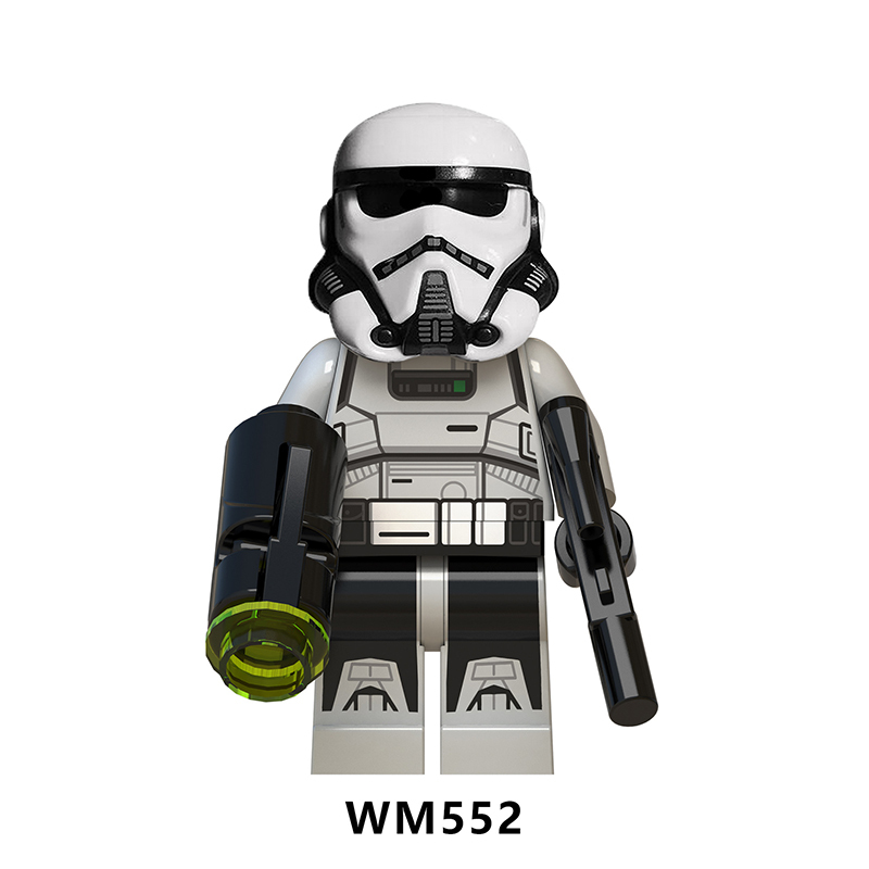 WM6036 Star Wars Minifigures Building Blocks Clone Stormtrooper Commander Figures MOC Bricks Model Toys Gifts For Children